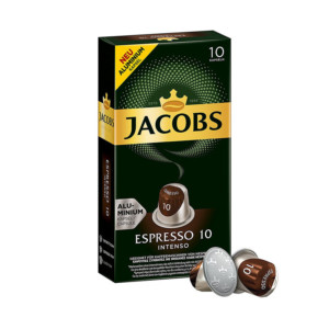 Jacobs Espresso Intenso συμβατές κάψουλες Nespresso
