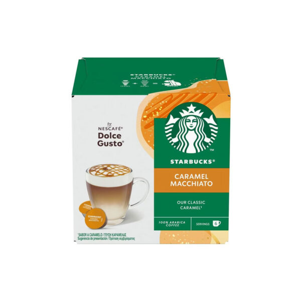 Starbucks Caramel Macchiato dolce gusto 12 κάψουλες καπουτσίνο καραμέλα 2024 νέο κουτί