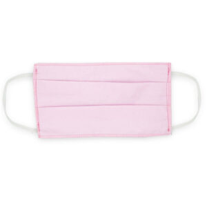 Μάσκα προσώπου βαμβακερή πλενόμενη ροζ 3ply