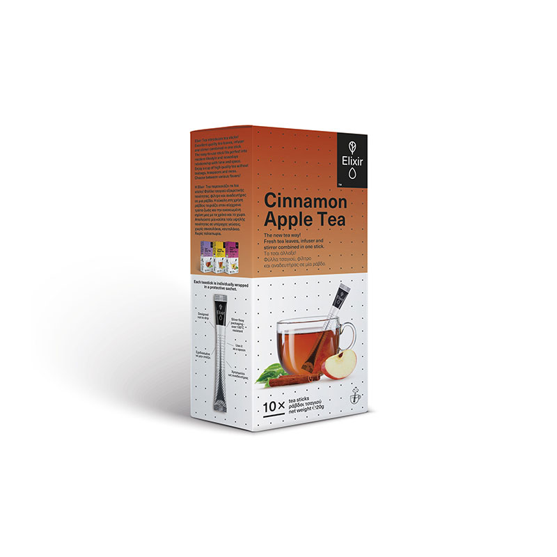 ELIXIR Cinnamon Apple ράβδοι τσαγιού – 10 τεμάχια