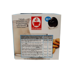 γάλα Dolce Gusto back 16 capsules πίσω κουτί