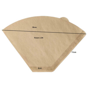 FINUM Coffee Filters NO4 dimensions