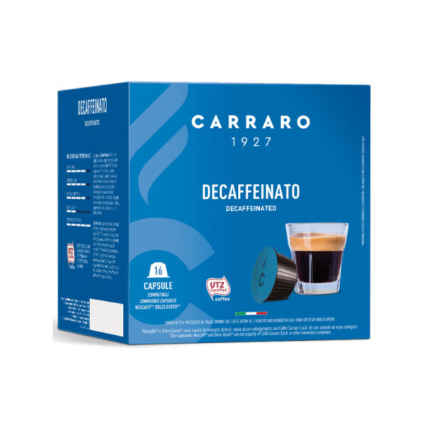 Carraro espresso Decaffeinato κάψουλες Dolce Gusto