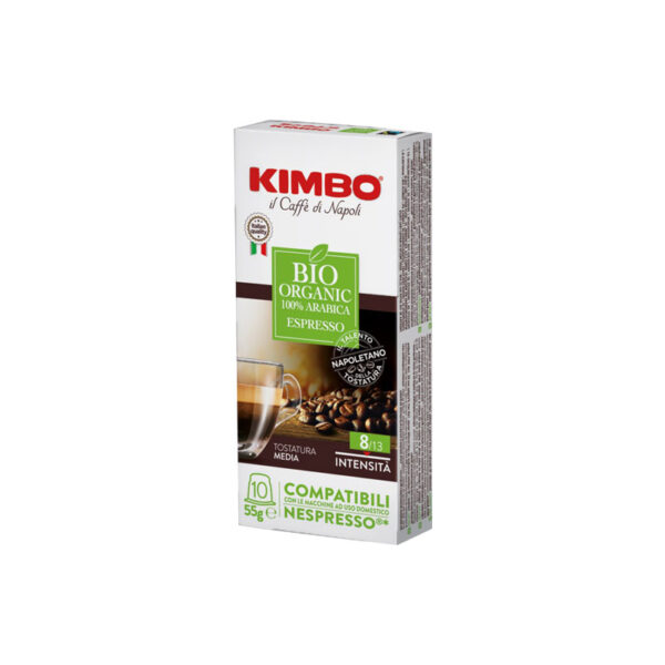 Kimbo Bio Organic συμβατές κάψουλες Nespresso
