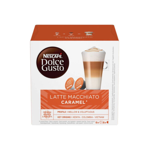 Nescafe Dolce Gusto Latte Macchiato Caramel 16 τεμάχια 8+8