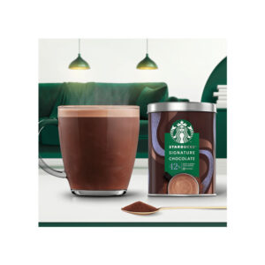 Starbucks Signature Chocolate 42% συσκευασία και φλιτζάνι