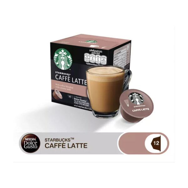 Starbucks Caffe Latte κάψουλες Dolce Gusto ρόφημα και 12 κάψουλες