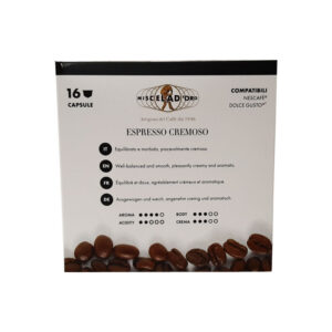 Miscela d’oro Dolce Gusto Espresso Cremoso χαρακτηριστικά