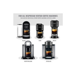 Caffenu KIT Nespresso VERTUO for all coffee capsule machines vertuo