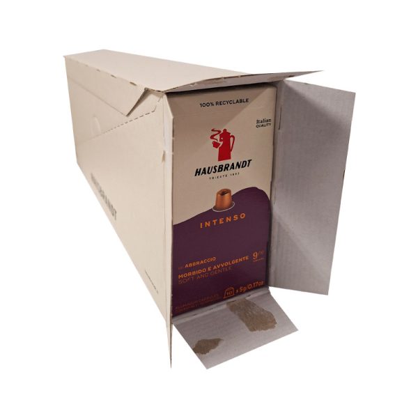 Hausbrandt Intenso 100 κάψουλες Nespresso αλουμινίου (10x10) 2025 ekdosi box