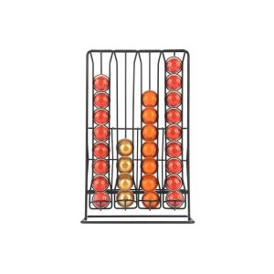 Βάση για Κάψουλες Nespresso Metal Black Διπλής Όψεως 36+4 box μπροστινή όψη