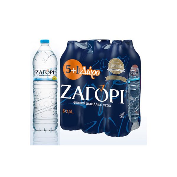 Νερό Φυσικό Mεταλλικό Ζαγόρι 6Χ1,5lt κιβώτιο