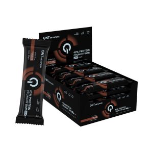 QNT Protein Crunchy Bar Chocolate 40% Πρωτεΐνη 12x65g κουτί