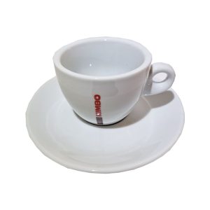 Φλιτζάνι espresso Kimbo 160ml Πορσελάνινο με πιατάκι - 1 τεμάχιο για διπλό εσπρέσο ή μονό καπουτσίνο