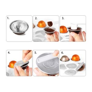 Nespresso Vertuo καπάκια φύλλα αλουμινίου 20 τεμ Οδηγίες χρήσης