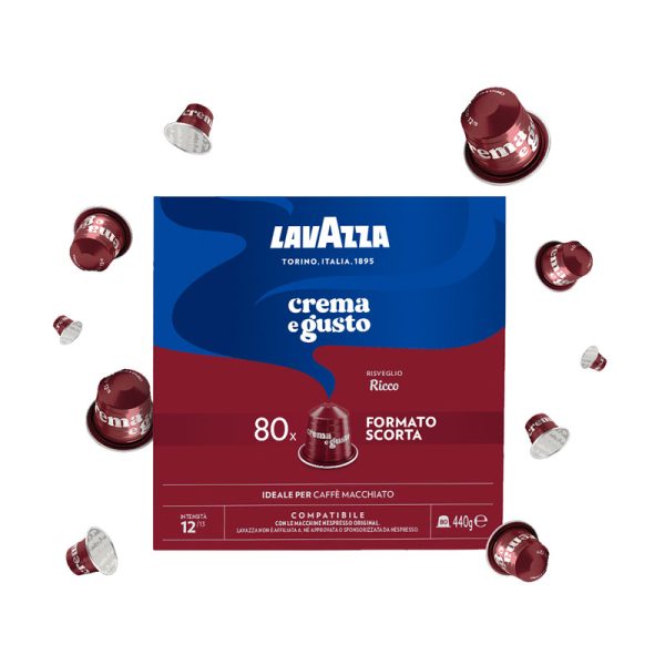 Lavazza Crema E Gusto Ricco 80 κάψουλες Nespresso αλουμινίου κουτί 2025