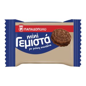 Μπισκότα Παπαδοπούλου Γεμιστά σοκολάτα ατομικά σκέτο ατομικό μπισκότο 8,2g