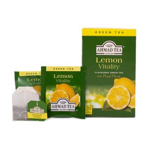 Ahmad Tea Lemon Green Tea πράσινο τσάι λεμόνι - 20 φακελάκια πως είναι μέσα