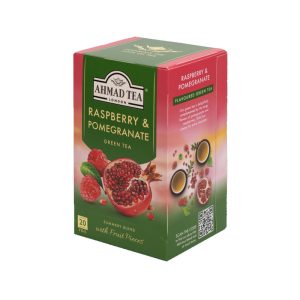 Ahmad Tea Raspberry & Pomegranate Green Tea - 20 φακελάκια σε κουτί