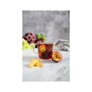 Ahmad Tea PEACH & PASSION FRUIT BLACK TEA - 20 φακελάκια τσάι ροδάκινο σε φλιτζάνι