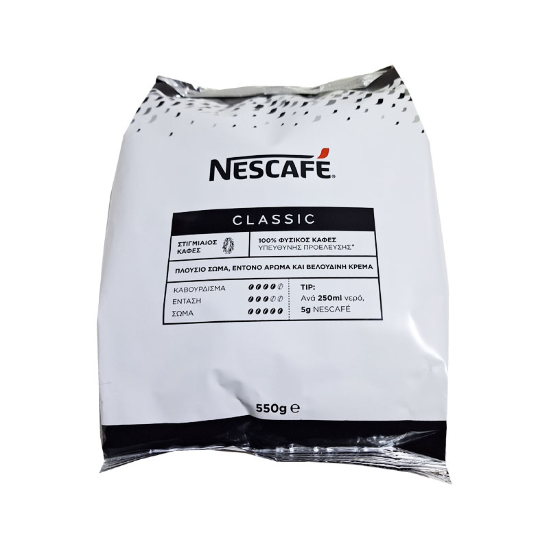 Nescafe Classic στιγμιαίος καφές 550g σακουλάκι
