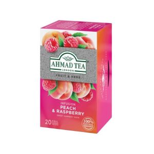 Ahmad Tea PEACH & RASPBERRY (Fruit & Herb) - 20 φακελάκια τσάι φρούτων