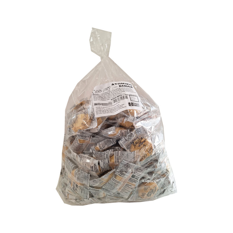 Μπισκότα Cookey Βανίλια ατομικά 170 τεμ. 1700g συσκευασμένα ένα προς ένα