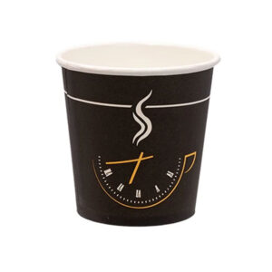 Χάρτινα ποτήρια μαύρα 4 Oz - 130ml Enjoy - 50 τεμάχια δεσμίδα